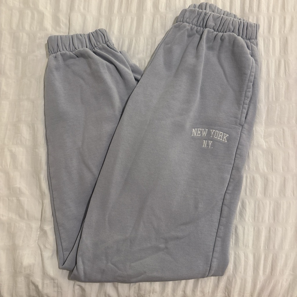 Brandy Melville Periwinkle New York Sweatpants